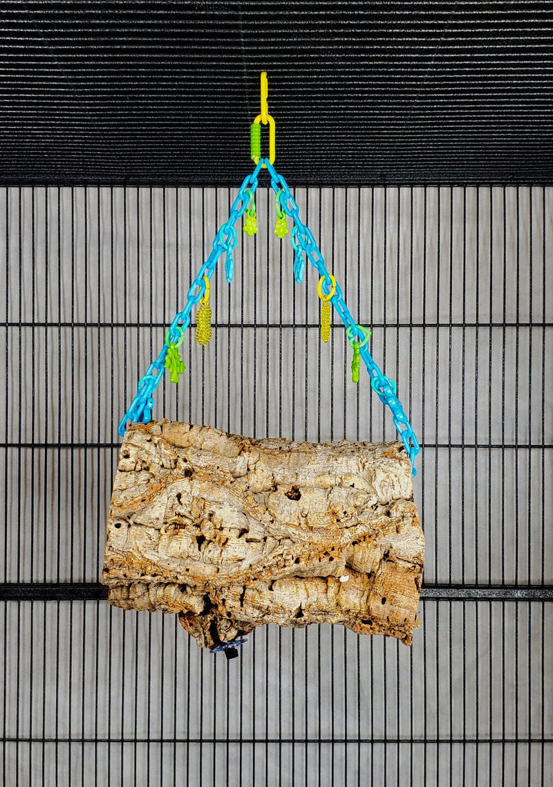 Hanging Cork Bark Logs