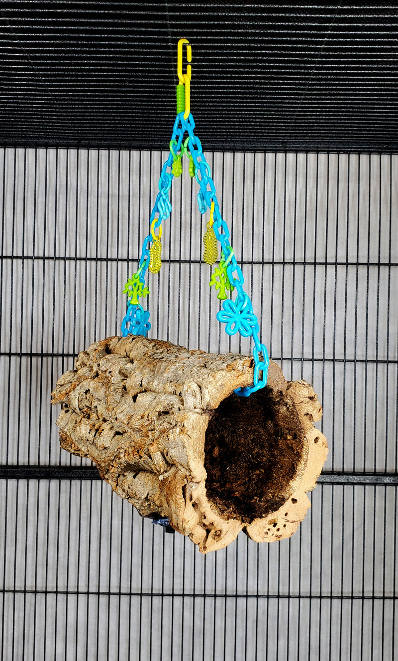 Hanging Cork Bark Logs