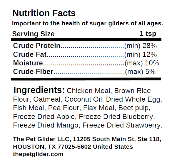 TPG Sugar Glider Fruity Brunch - 1 Pound