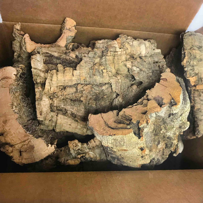 Bulk box of cork bark