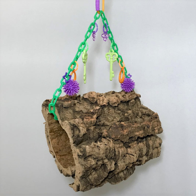 Hanging Cork Bark Logs